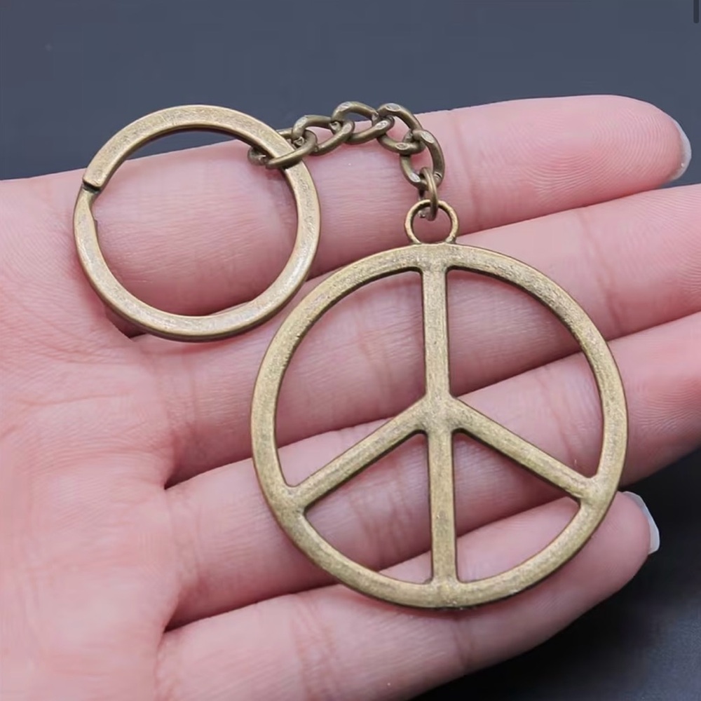 Peace Sign Keychain